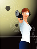 femme pistolet